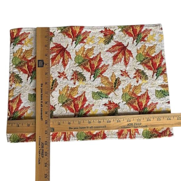 Table Placemats Fall Leaves Orange Lot of 8 - Picture 2 of 4
